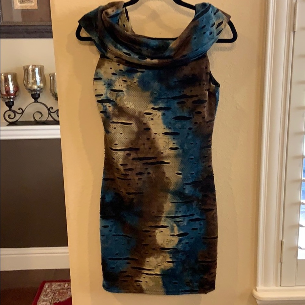 Samuel Dong Off the Shoulder Bodycon Dress